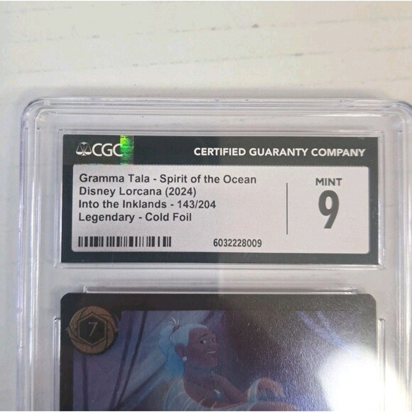 2024 Disney Lorcana Gramma Tala Spirit of #143 CGC 9 MINT Cold Foil Card Grandma - Picture 4 of 4